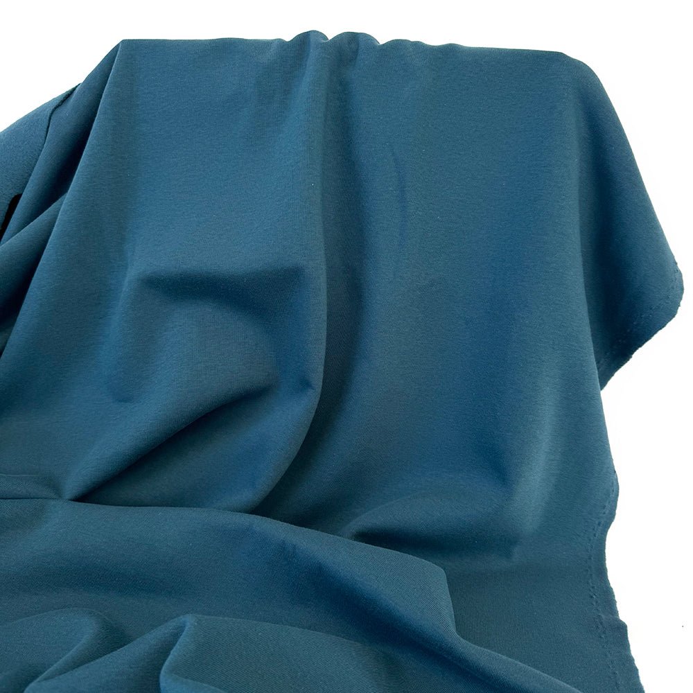 Fleece Knit | Cotton - Peacock - Fabric + Flow Textile Co.