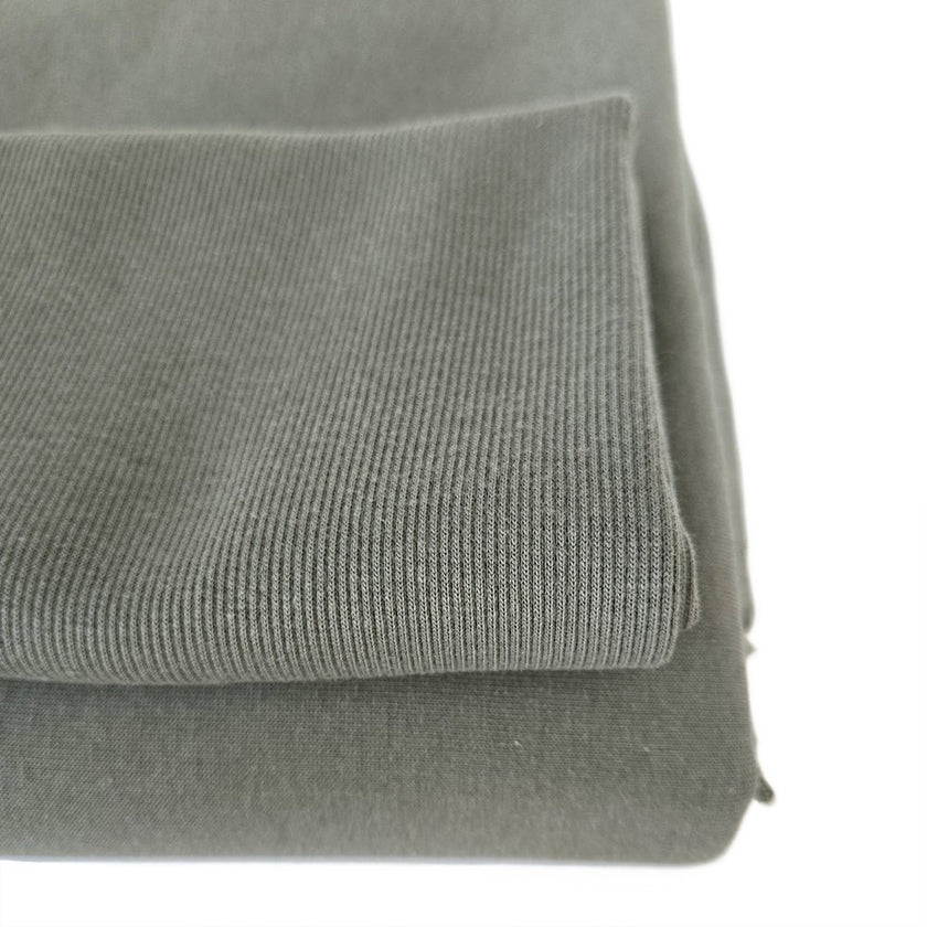 Fleece Knit | Cotton - Thyme - Fabric + Flow Textile Co.