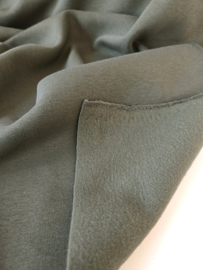 Fleece Knit | Cotton - Thyme - Fabric + Flow Textile Co.