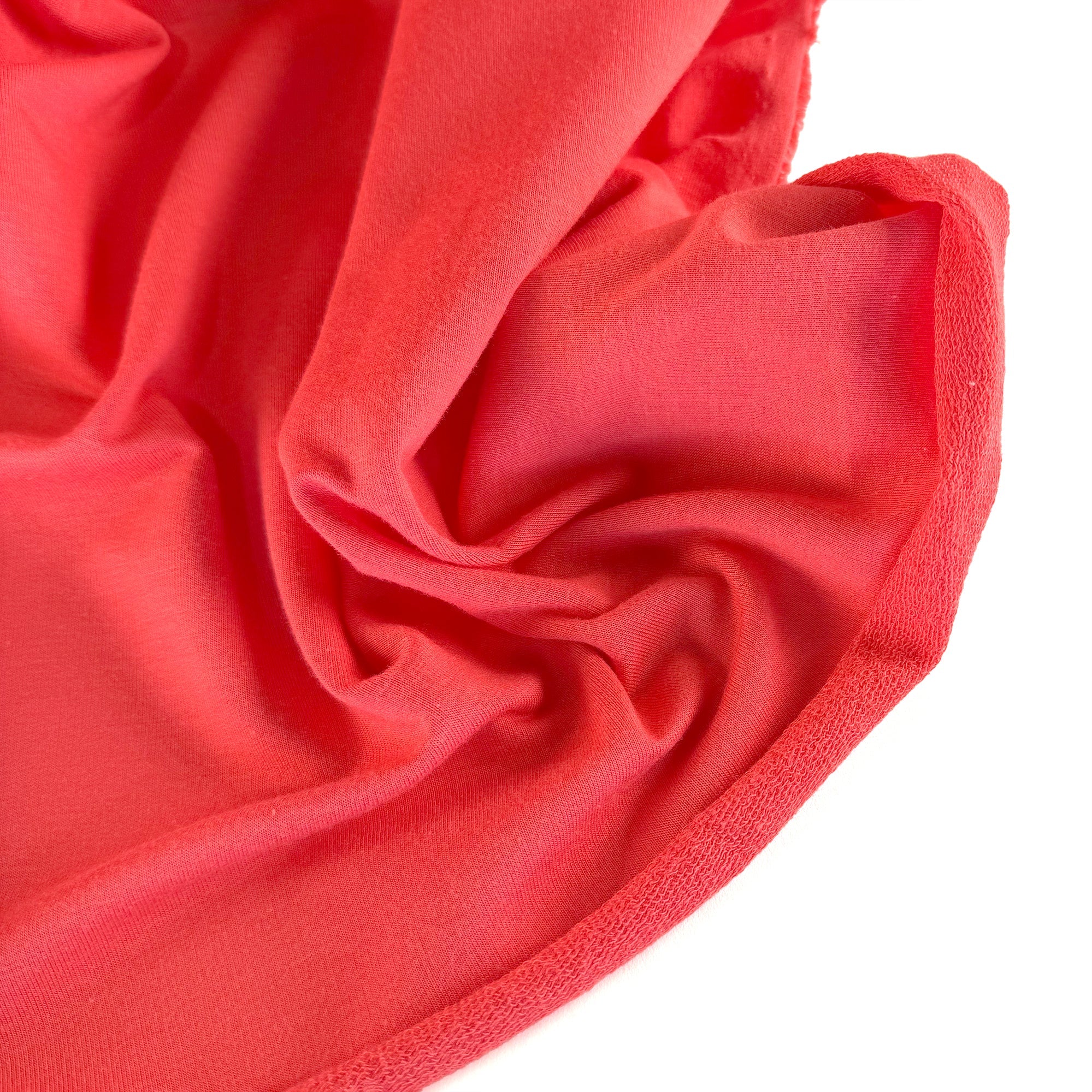 French Terry | Bamboo - Coral - Fabric + Flow Textile Co.