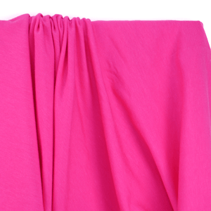French Terry | Bamboo - Hot Pink - Fabric + Flow Textile Co.