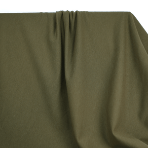 French Terry | Bamboo - Olive - Fabric + Flow Textile Co.