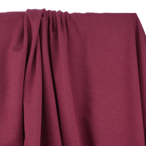 French Terry | Bamboo - Wine - Fabric + Flow Textile Co.