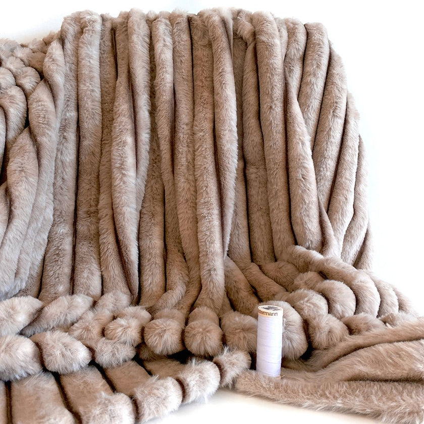 Fur Faux | Sandy Mink - Fabric + Flow Textile Co.