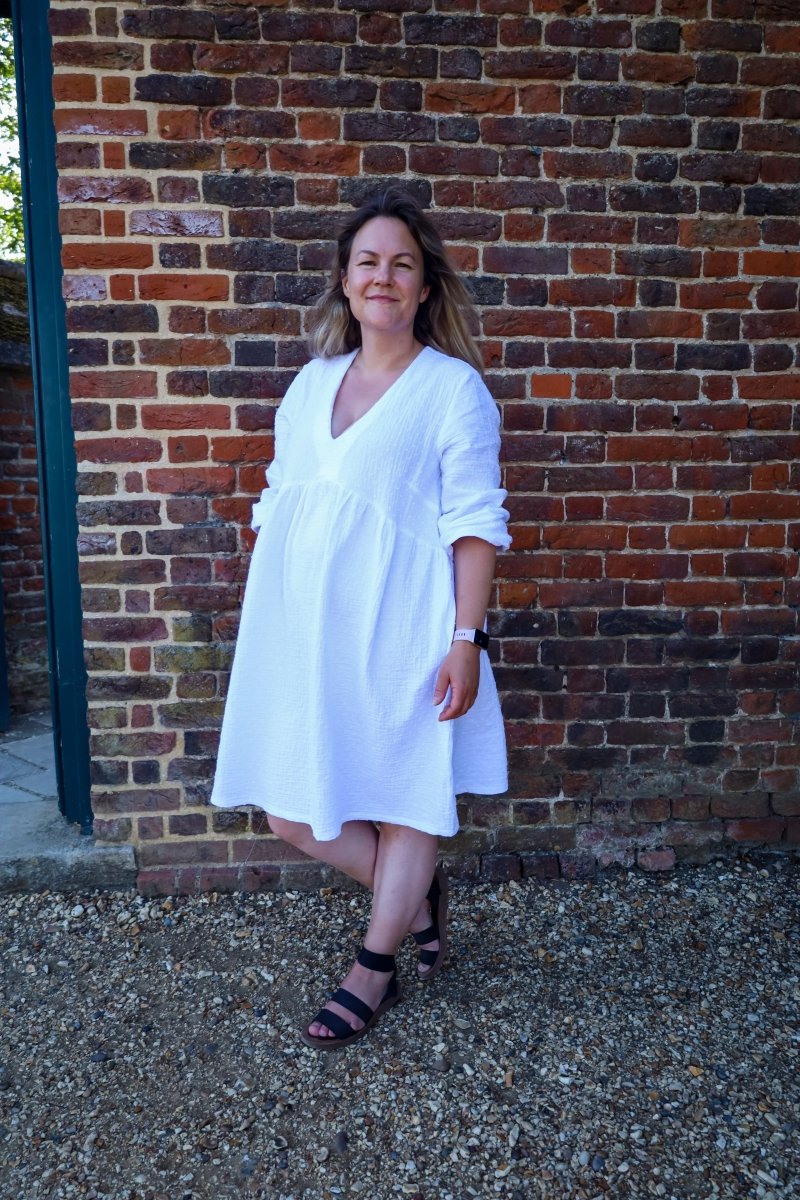 Gauze Cotton | Swiss Dot - White - Fabric + Flow Textile Co.