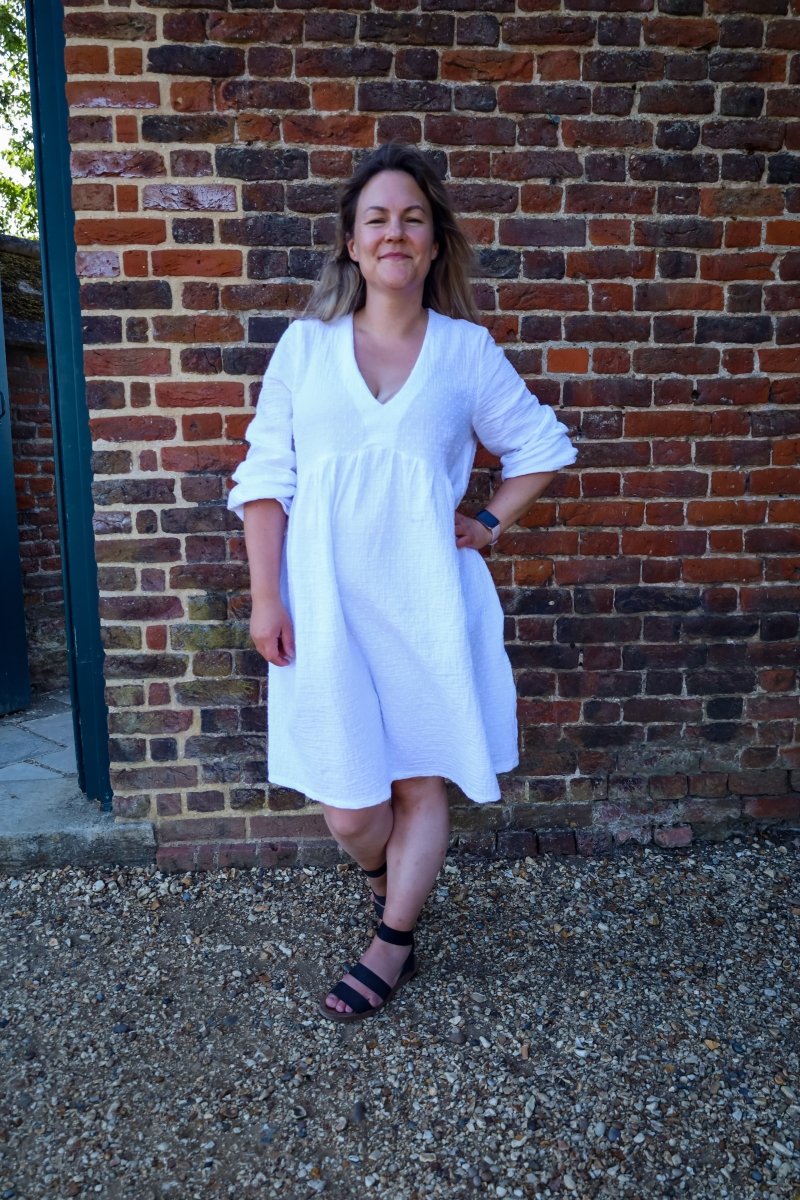 Gauze Cotton | Swiss Dot - White - Fabric + Flow Textile Co.