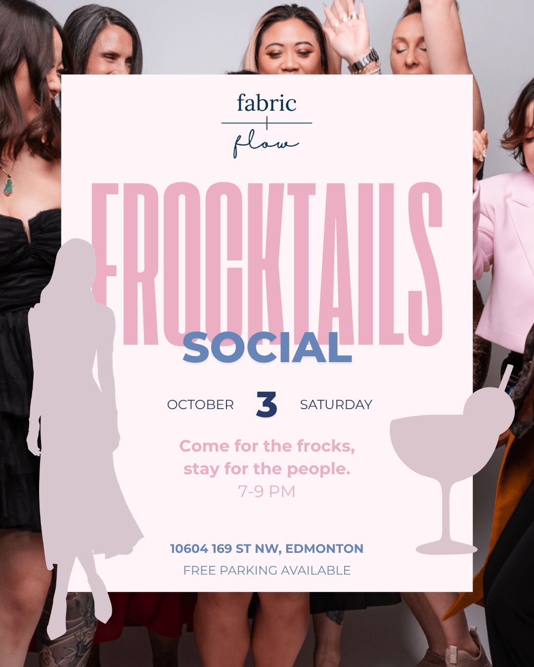 GRAND OPENING | Frocktails at Fabric + Flow - Fabric + Flow Textile Co.
