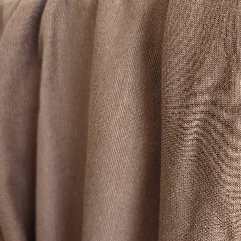 Interlock Knit | Bamboo - Latte Brown - Fabric + Flow Textile Co.