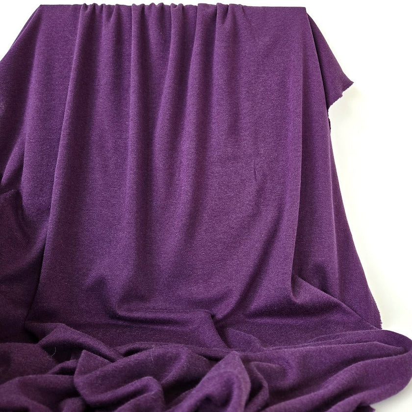 Interlock Knit | Bamboo - Plum - Fabric + Flow Textile Co.