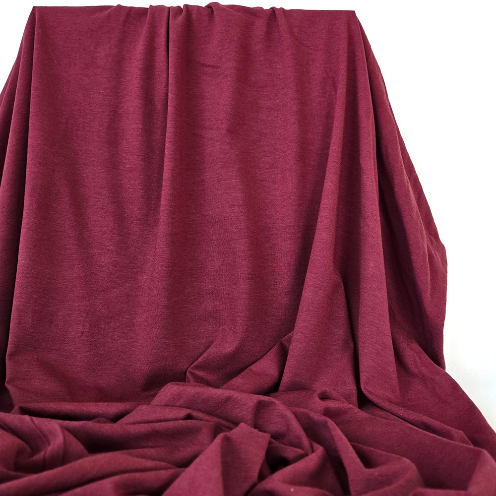 Jersey | Bamboo - Burgundy - Fabric + Flow Textile Co.