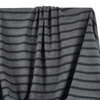 Jersey | Bamboo - Charcoal + Black Stripe - Fabric + Flow Textile Co.
