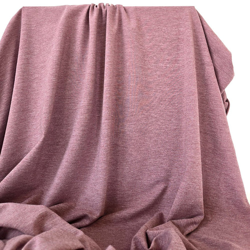 Jersey | Bamboo - Heather Mauve - Fabric + Flow Textile Co.