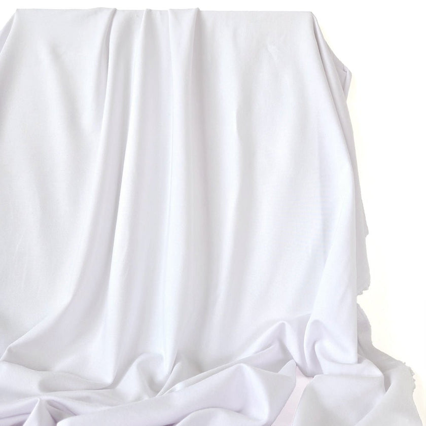 Jersey | Bamboo - White - Fabric + Flow Textile Co.