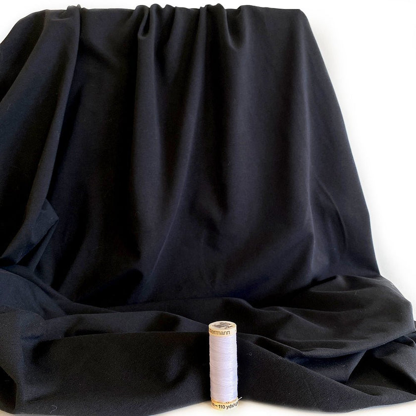 Jersey | Cotton - Black - Fabric + Flow Textile Co.