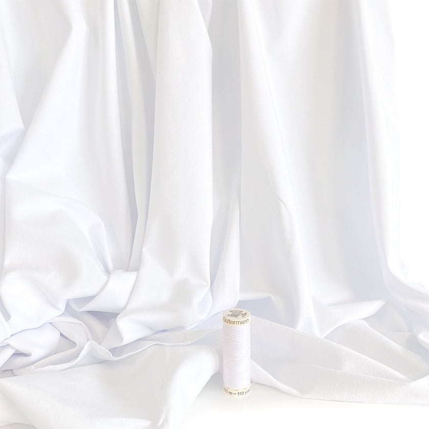 Jersey | Cotton - Optical White - Fabric + Flow Textile Co.