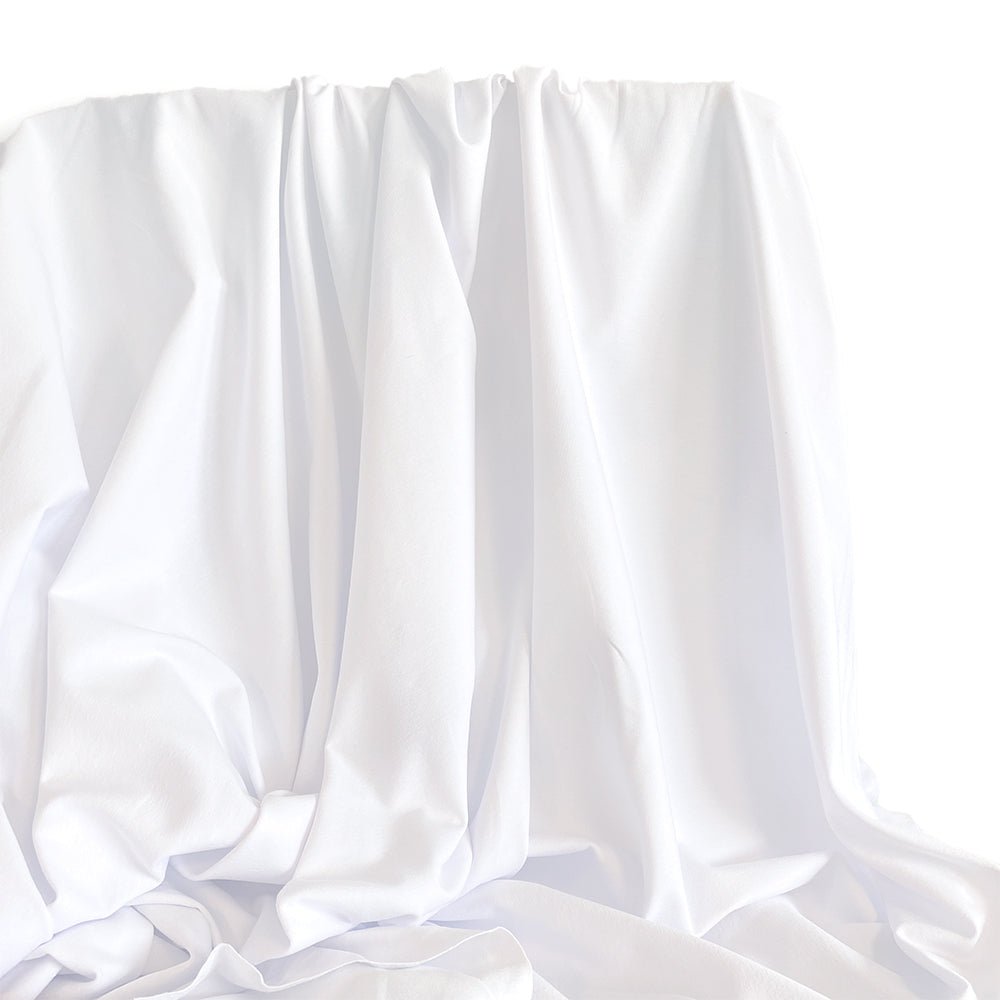 Jersey | Cotton - Optical White - Fabric + Flow Textile Co.