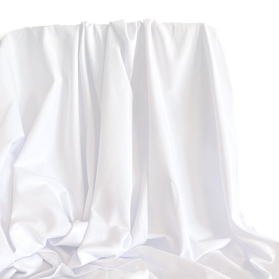 Jersey | Cotton - Optical White - Fabric + Flow Textile Co.