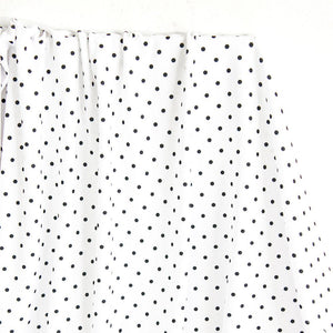 Jersey Knit Print | White Polka Dots - Fabric + Flow Textile Co.