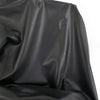 Leather Faux Stretch | Black - Fleece Back - Fabric + Flow Textile Co.