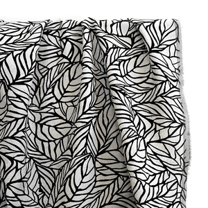 Linen Print | Noir Botanica - Fabric + Flow Textile Co.