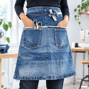 Make + Master: Upcycle Denim Apron - Fabric + Flow Textile Co.