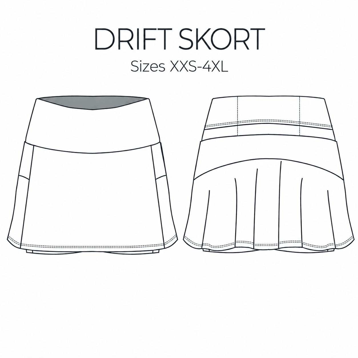 PATTERN | Drift Skort - Fabric + Flow Textile Co.