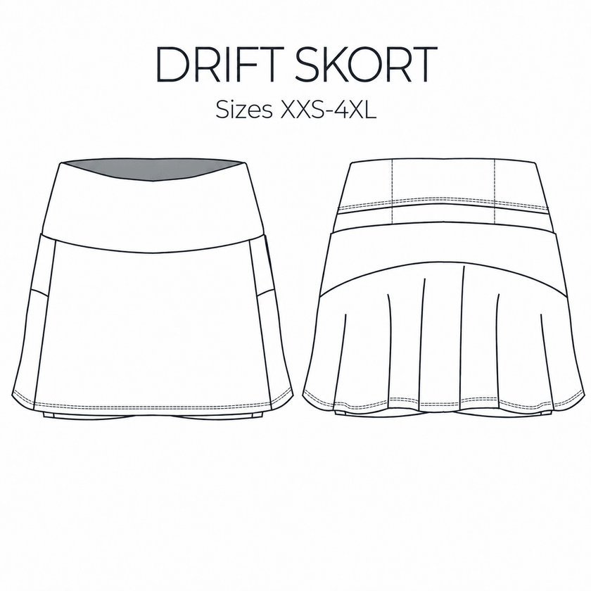 PATTERN | Drift Skort - Fabric + Flow Textile Co.