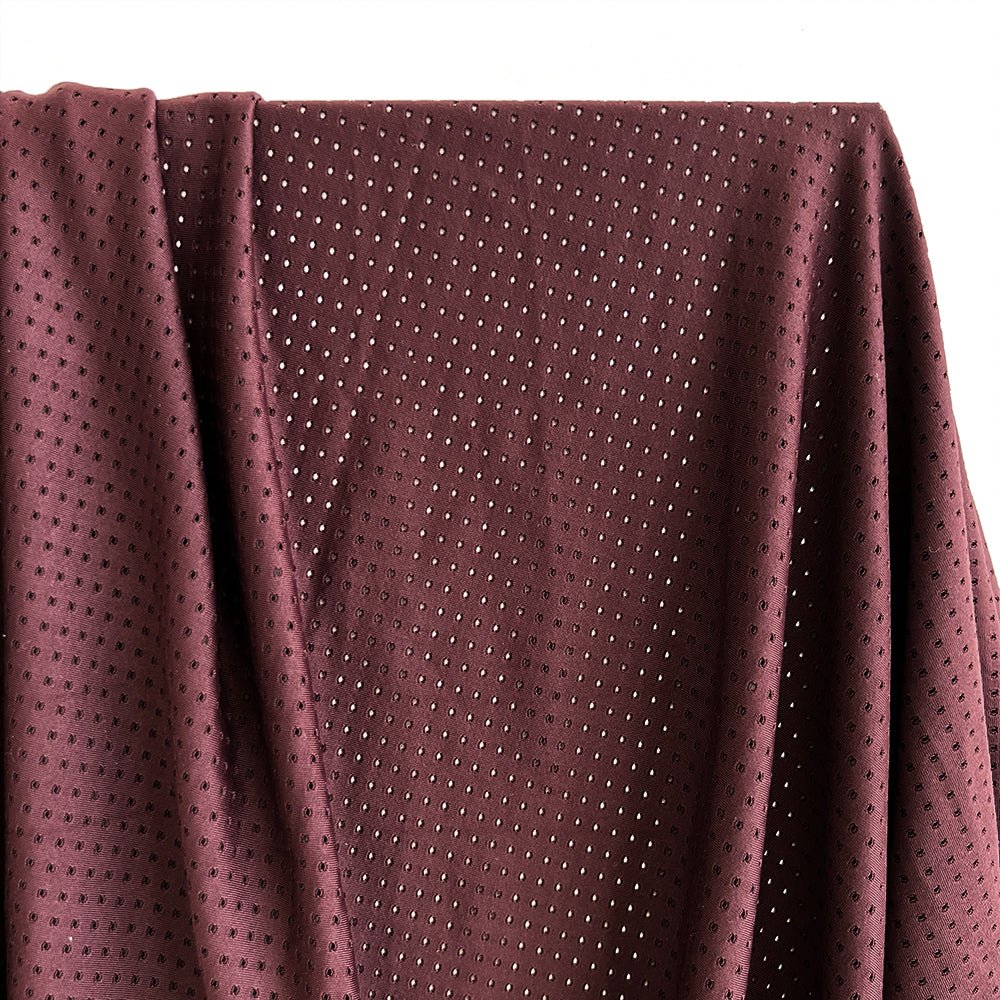 Perforated Mesh | Bordeaux - Fabric + Flow Textile Co.