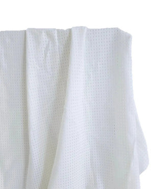 Perforated Mesh | Chalk White - Fabric + Flow Textile Co.