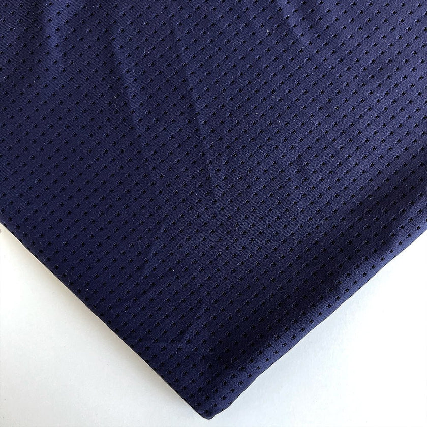 Perforated Mesh | Midnight - Fabric + Flow Textile Co.