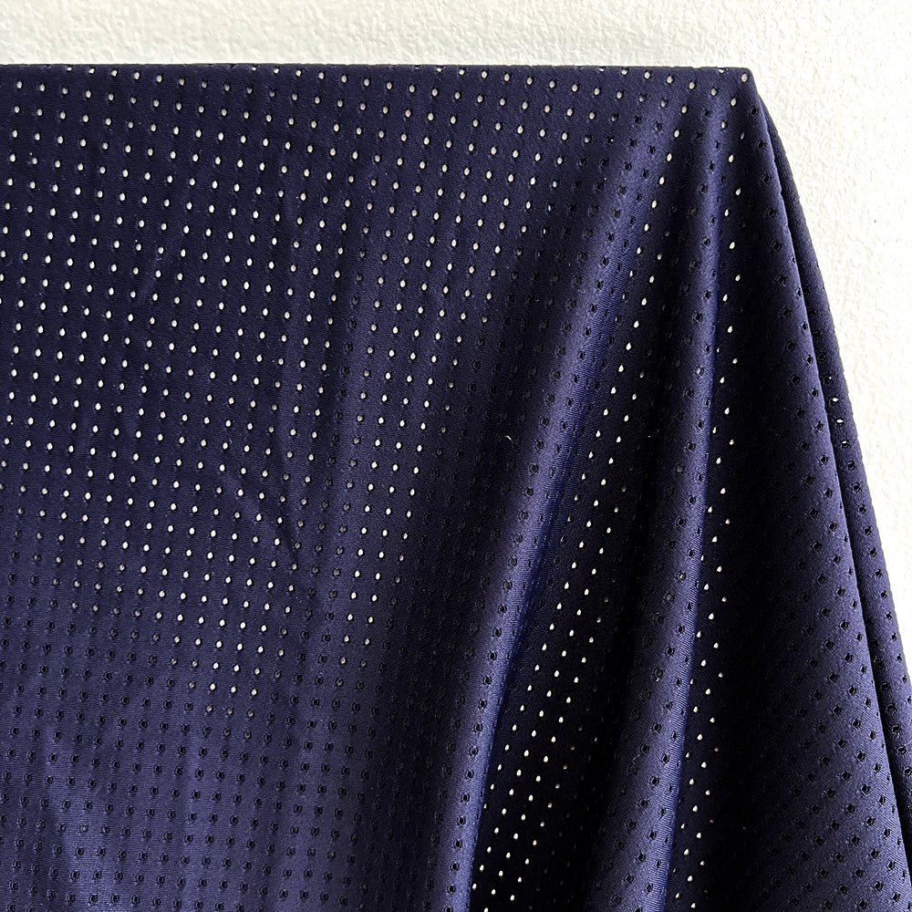Perforated Mesh | Midnight - Fabric + Flow Textile Co.
