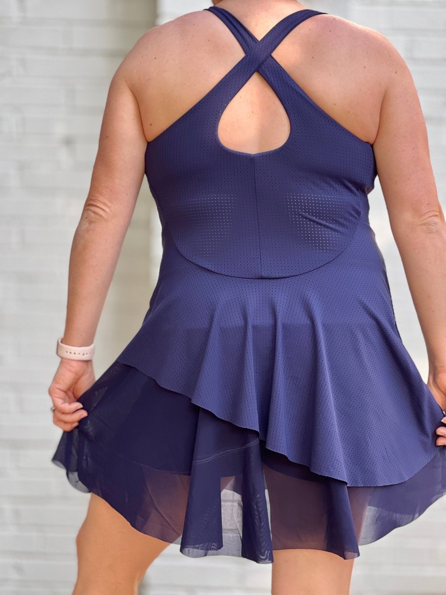 Perforated Mesh | Midnight - Fabric + Flow Textile Co.