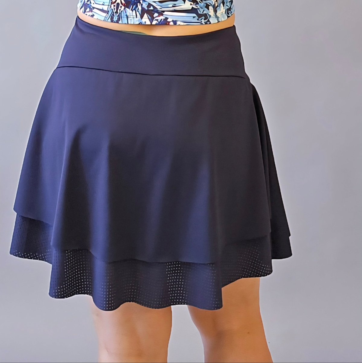Perforated Mesh | Midnight - Fabric + Flow Textile Co.