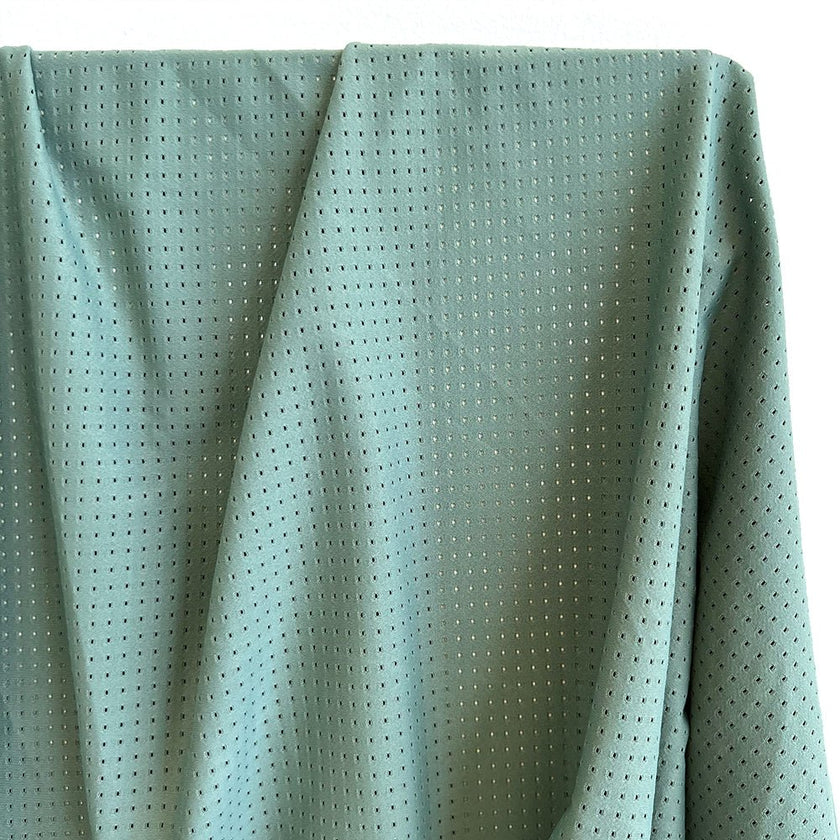 Perforated Mesh | Sage - Fabric + Flow Textile Co.