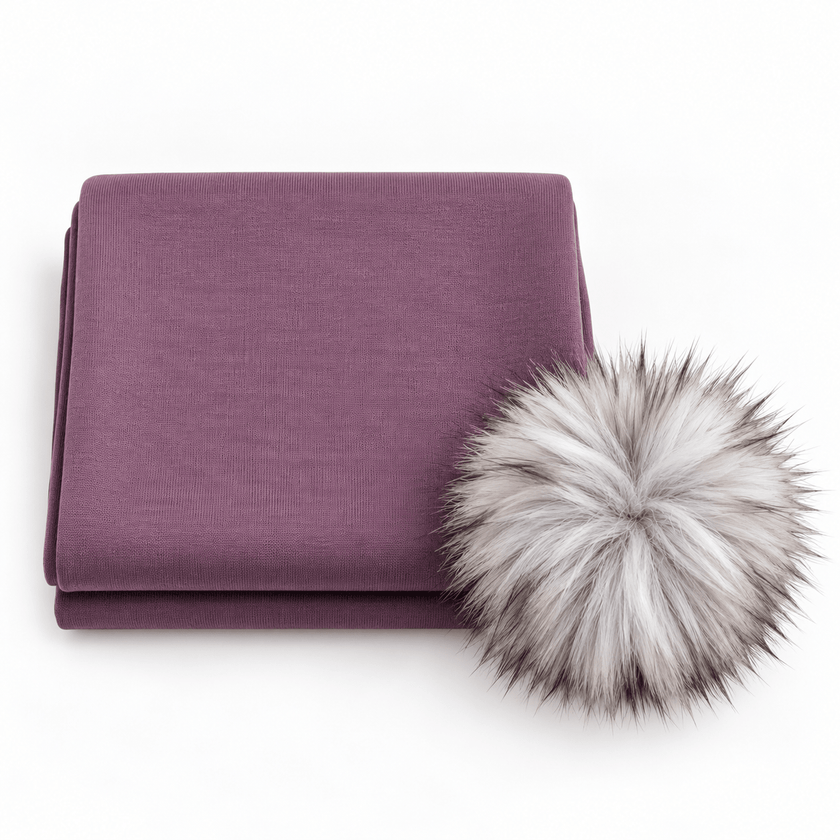 Pom Pom Beanie Sewing Kit - Fabric + Flow Textile Co.