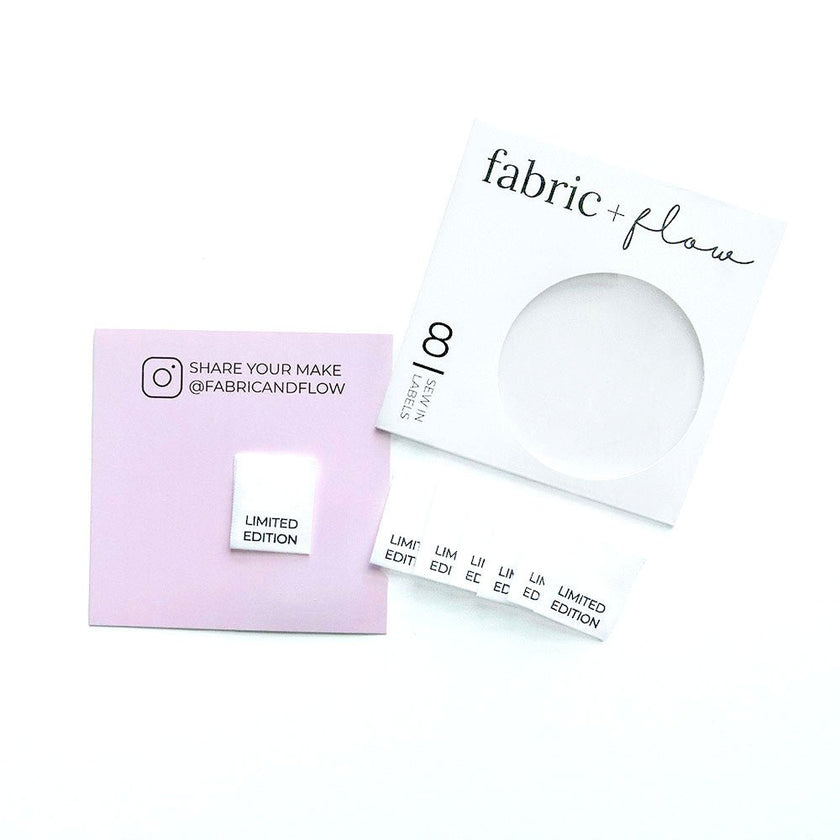 Project Tags | Limited Edition - White - Fabric + Flow Textile Co.