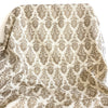 REMNANT | Fleece Knit | Gold Damask - 2m Piece - Fabric + Flow Textile Co.