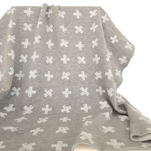 REMNANT |Fleece Knit | Grey Plus - 0.5m+ Piece - Fabric + Flow Textile Co.