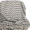 REMNANT |French Terry | Black Zig Zag - 2m Piece - Fabric + Flow Textile Co.