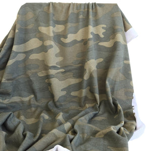 REMNANT | French Terry | Camouflage - 2m + Piece - Fabric + Flow Textile Co.