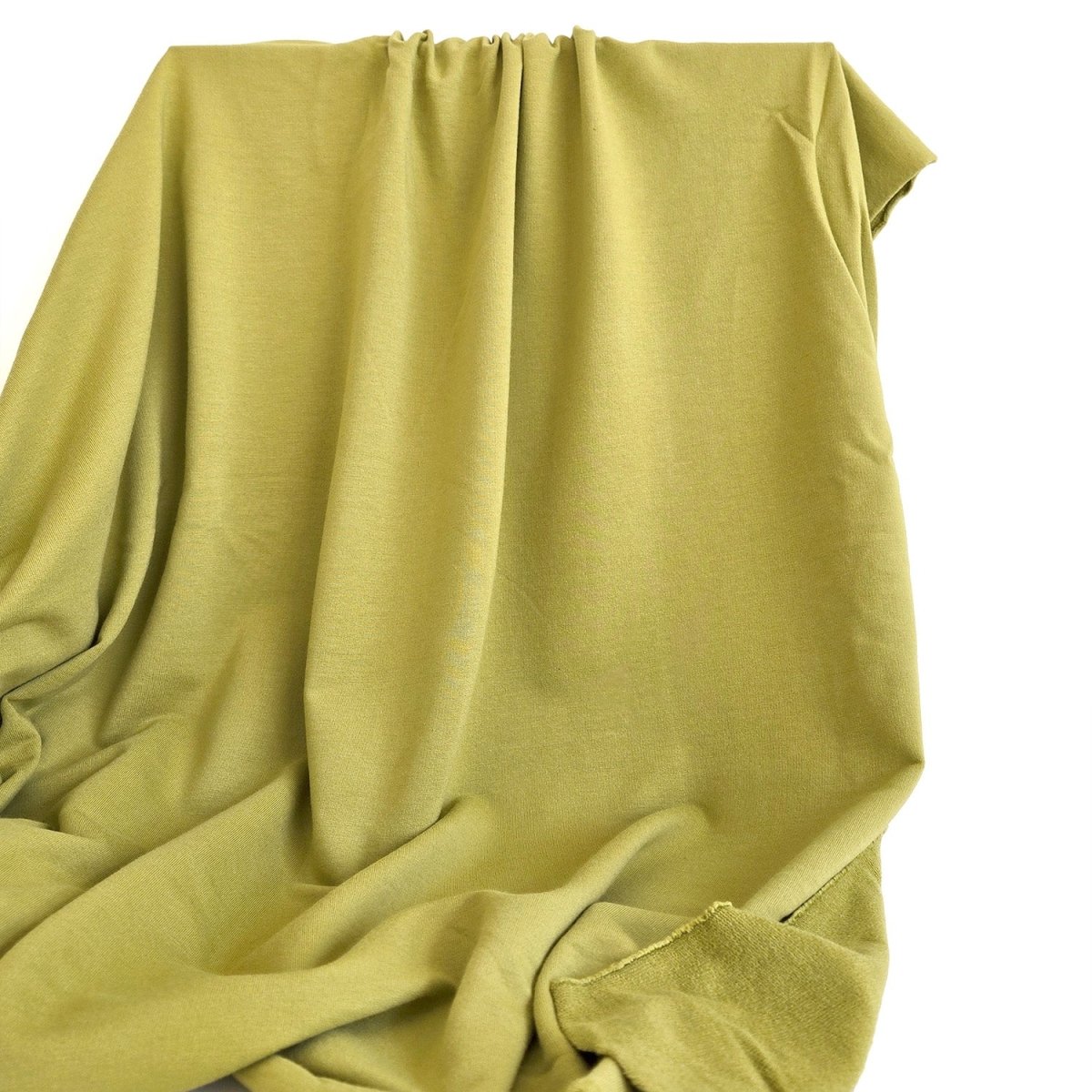 REMNANT |French Terry | Dark Chartreuse - 3.5m+ Piece - Fabric + Flow Textile Co.