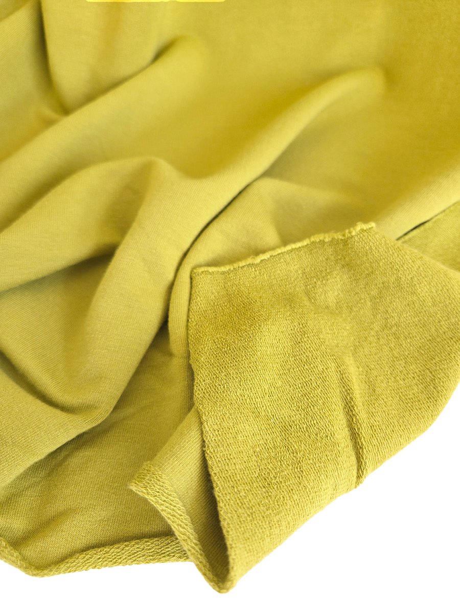 REMNANT |French Terry | Dark Chartreuse - 3.5m+ Piece - Fabric + Flow Textile Co.