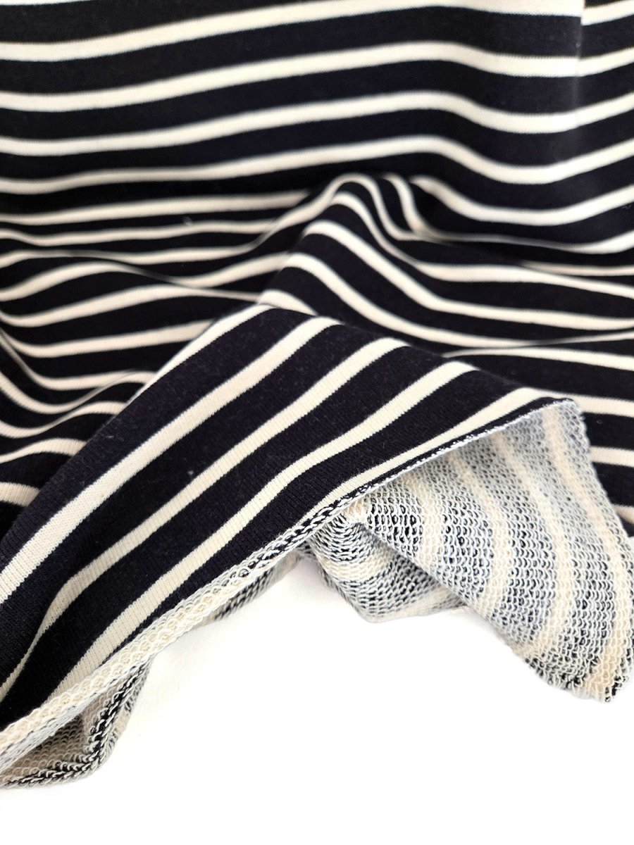 REMNANT |French Terry | Stripe - 2m Piece - Fabric + Flow Textile Co.