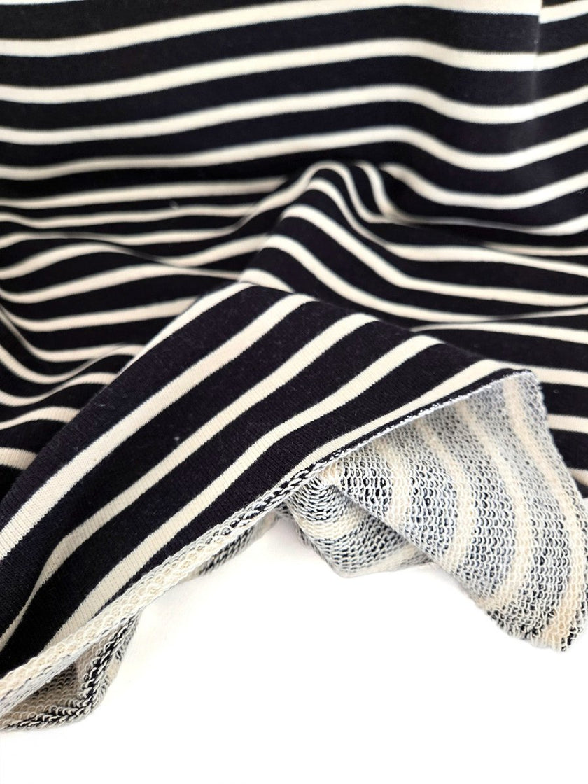 REMNANT |French Terry | Stripe - 2m Piece - Fabric + Flow Textile Co.