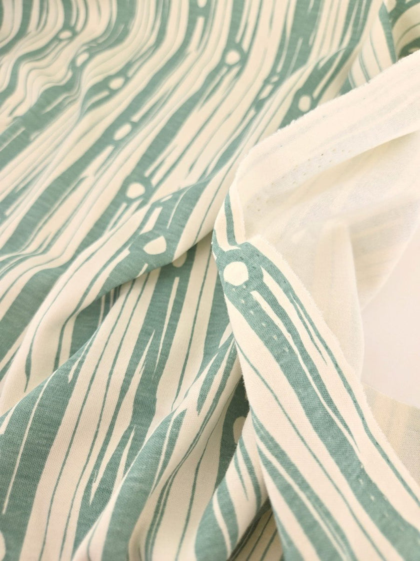 REMNANT |Interlock Knit | Birch Bark - 2m - Fabric + Flow Textile Co.