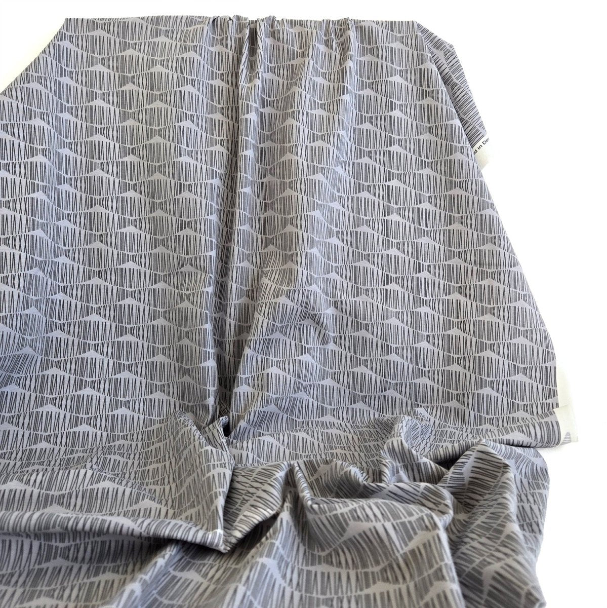 REMNANT |Jersey Knit | Lined Waves - 2m - Fabric + Flow Textile Co.