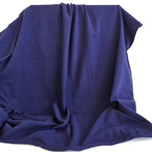 REMNANT |Jersey Knit | Navy - 2.75m Piece - Fabric + Flow Textile Co.