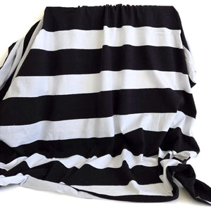 REMNANT |Jersey Knit | Stripes - 0.75m Piece - Fabric + Flow Textile Co.