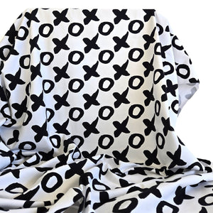 REMNANT |Jersey Knit | XO Print - 2.75m Piece - Fabric + Flow Textile Co.