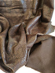 REMNANT | Ponte Knit | Brown Snake Print - 1.25m Piece - Fabric + Flow Textile Co.